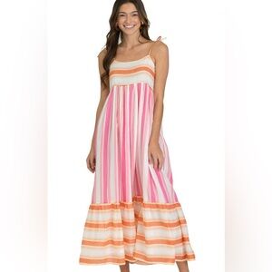Olivia James Malin Wide Stripe Maxi Sundress